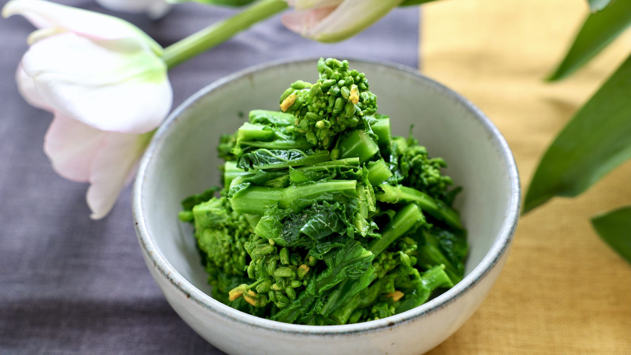 菜の花の辛子和えのレシピ・作り方。ツンとした辛みがクセになる