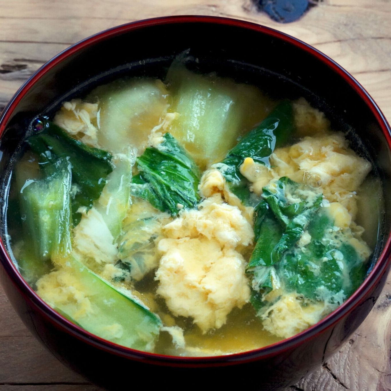 青 梗菜 味噌汁