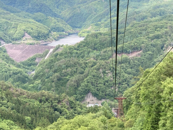 昇仙峡のロープウェイ