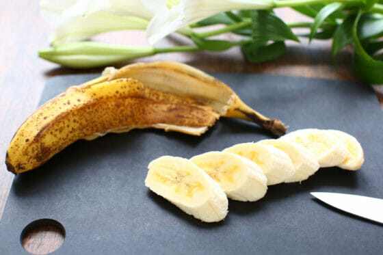 バナナの切り方（斜め切り）