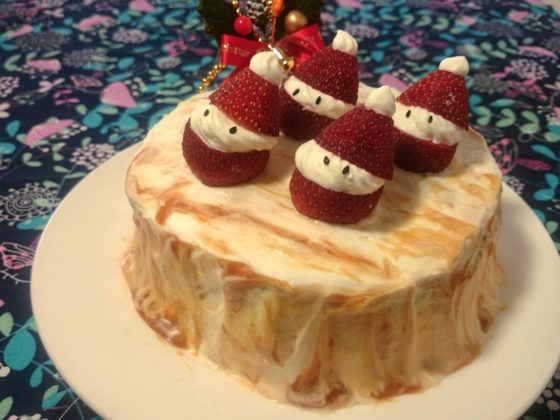 クリスマスケーキの簡単ブッシュドノエル