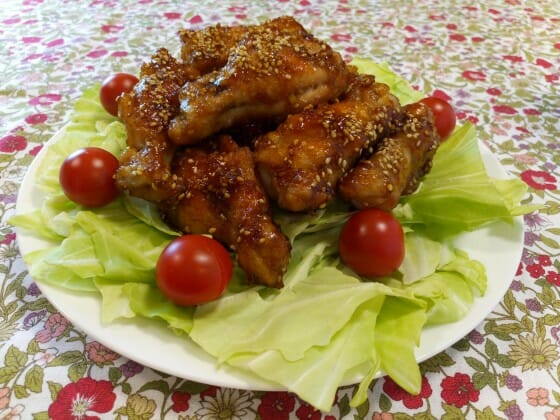 みきママの、鶏手羽元の簡単レシピ。名古屋風手羽揚げ。
