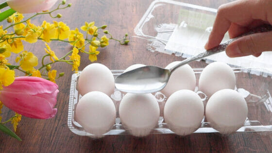 ゆで卵を簡単に殻むきする方法