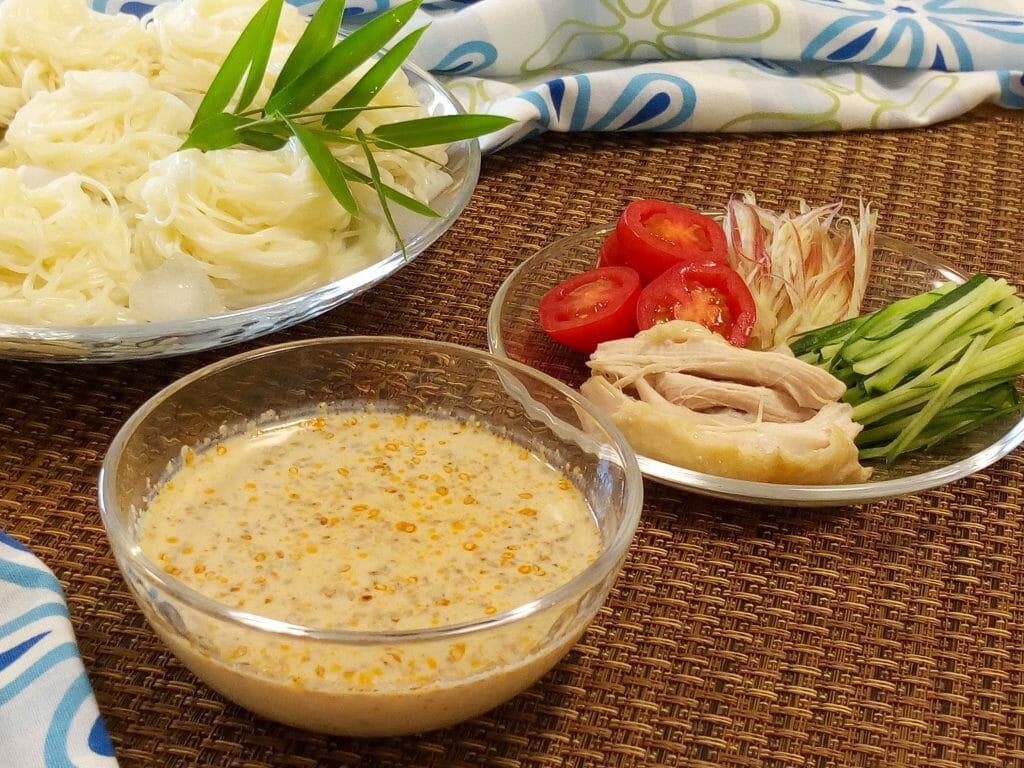 そうめんつゆの簡単レシピ 濃厚ごま豆乳そうめん やまでら くみこ のレシピ