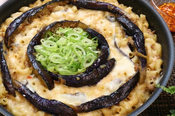 麻婆茄子グラタン