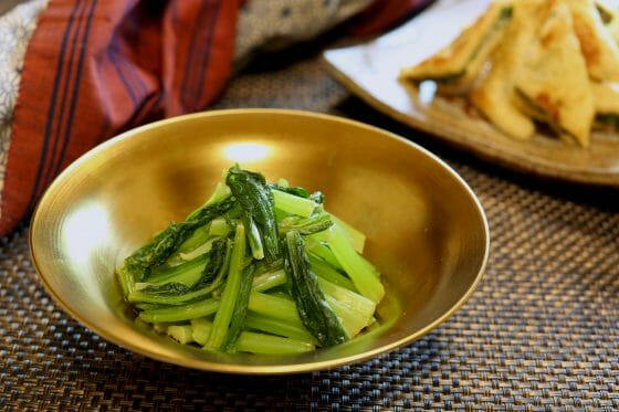 かぶの葉の簡単レシピ。柳澤英子さんの1分で作れるからし和え。