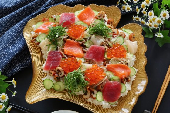 chirashi,sushi,recipe,japaanese,easy