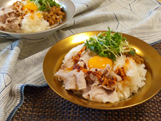 スタミナ丼の簡単レシピ。柴咲コウさんの1分で納豆料理。