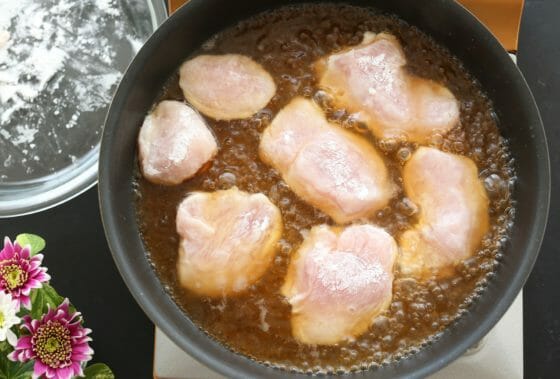 鶏むね肉と豆苗の煮物の作り方