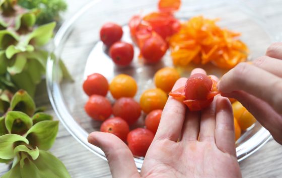 トマト ミニトマトの皮むき 湯むきなどの簡単な4つの方法 やまでら くみこ のレシピ