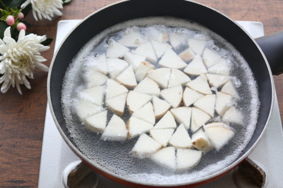 納豆と長芋とニラの長生きみそ汁の作り方