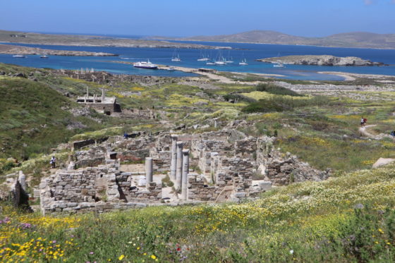 デロス島のイノポスの家とヘルメスの家