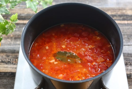 ひよこ豆とトマトのイタリアンスープ