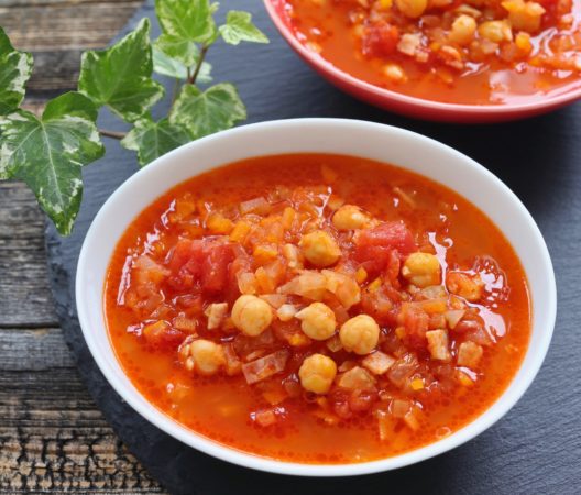 ひよこ豆とトマトとのイタリアンスープのレシピ