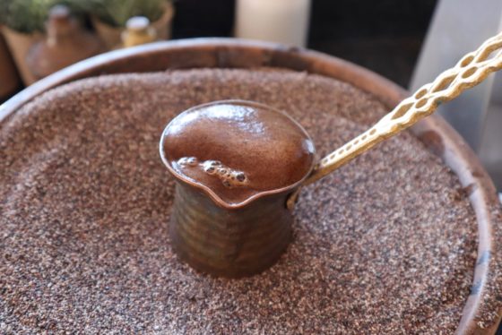 トルココーヒーの砂を使った作り方