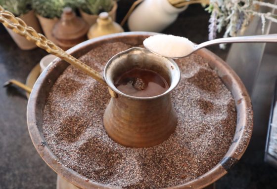 トルココーヒーの砂を使った作り方