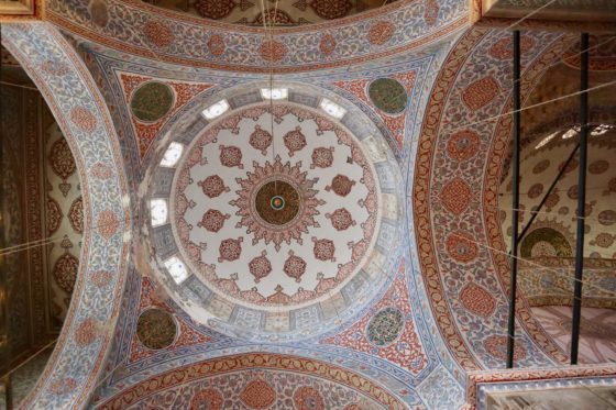 スルタン・アフメット・ジャミィの天井