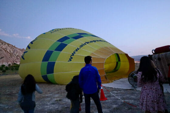 カッパドキアのバルーンツアーの気球