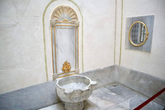 トプカプ宮殿のハレムの洗面所