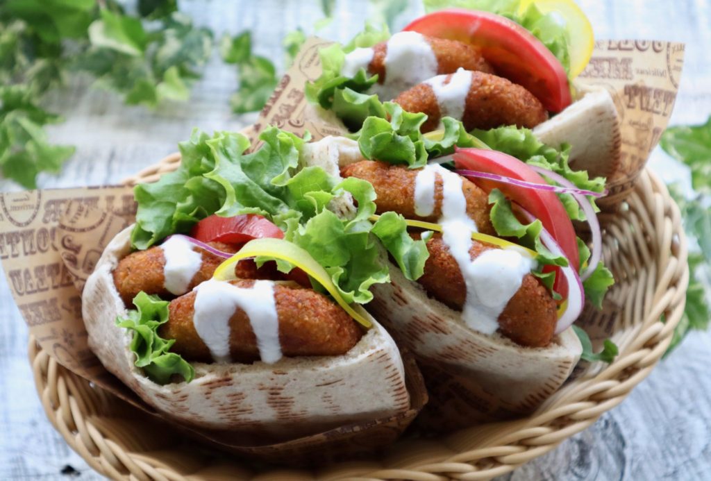 ファラフェルとひよこ豆の缶詰のレシピ