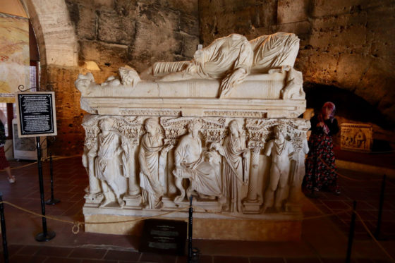 ヒエラポリスの考古学博物館の石棺