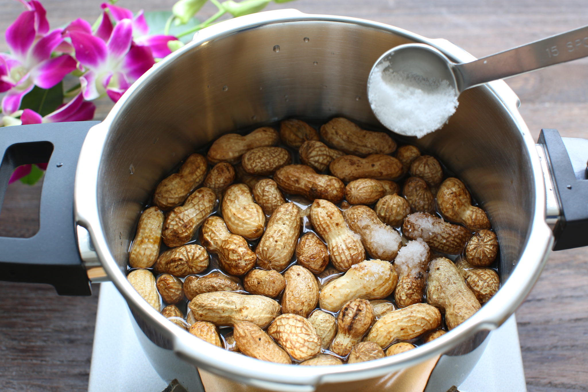 生落花生の圧力鍋を使った茹で方。ねっとりとした食感と濃厚な味が魅力! やまでら くみこ のレシピ 生落花生の圧力鍋を使った茹で方。ねっとりとした食感と濃厚な味が魅力! やまでら くみこ のレシピ