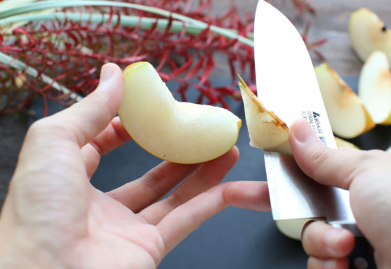 梨の切り方