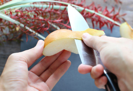 梨の皮の剥き方