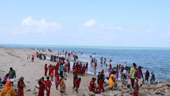 ダナッシュコディー・ビーチ（南インドのラーメシュワラム）
