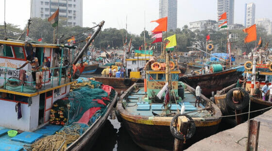 ムンバイの漁港