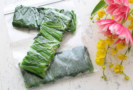 春菊のおひたしの冷蔵・冷凍保存方法