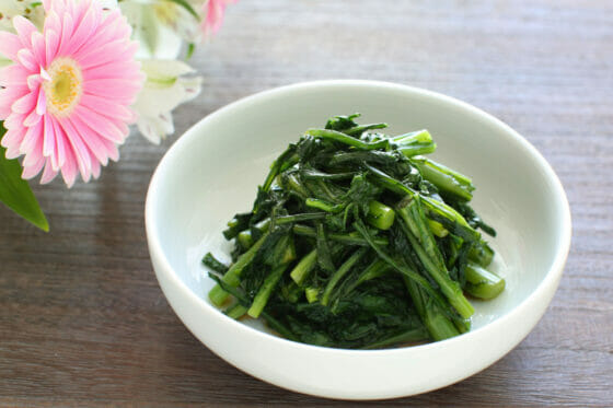 春菊ナムルのレシピ・作り方。食べやすくてご飯にも合う！