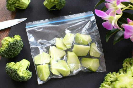 ブロッコリーの茎の冷凍・冷蔵保存方法