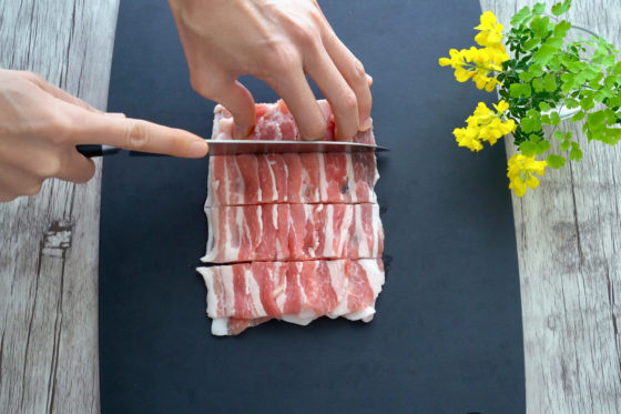 豚バラ肉の切り方