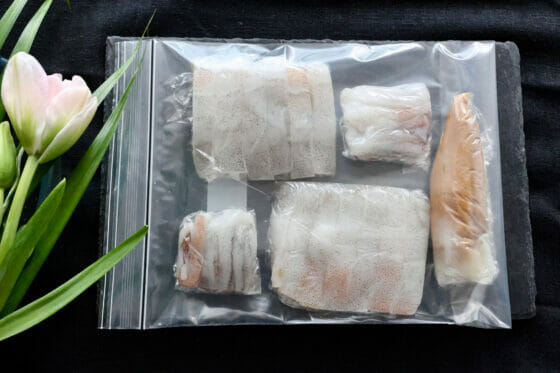 イカの冷凍・解凍・冷蔵保存