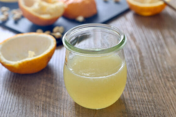 柚子ジュースのシロップ原液の保存