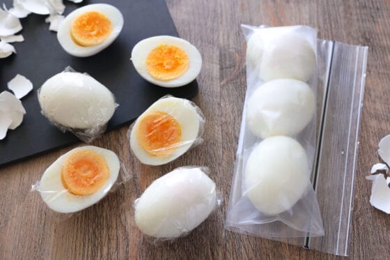 ゆで卵の保存と冷凍