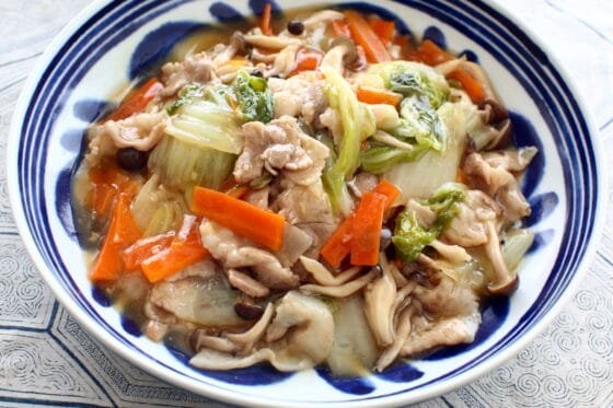 白菜と豚肉のうま煮レシピ｜とろみ仕上げでご飯がすすむ！