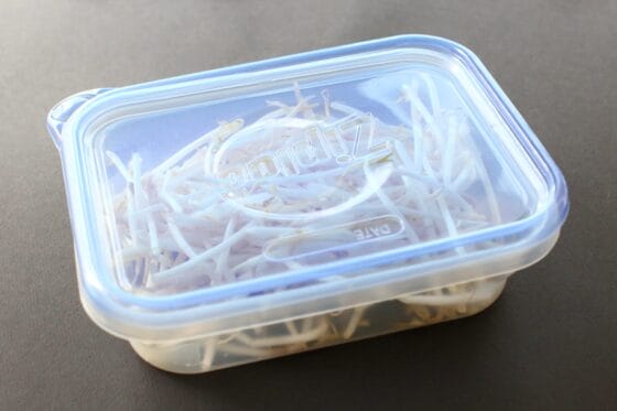 もやしを電子レンジで加熱する