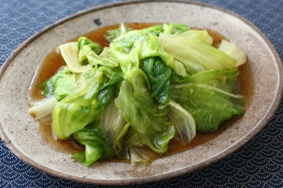 レタスおひたしのレシピ｜だし香る、シャキシャキ食感の簡単さっぱり副菜
