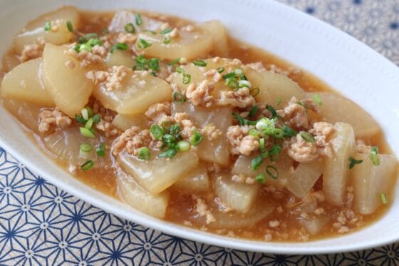 大根のそぼろあんかけ（そぼろ煮）｜味がなじむ、下ゆでなしの基本レシピ