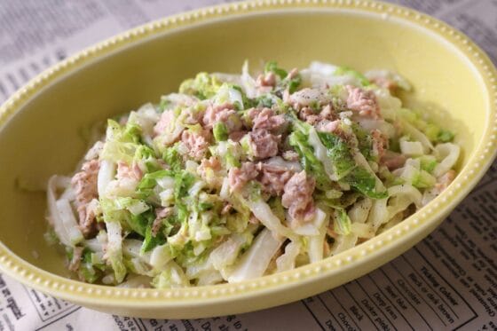 白菜ツナサラダのレシピ｜シンプルでコクのある定番マヨネーズ和え