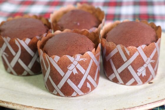 ホットケーキミックスとココアパウダーで簡単｜チョコ風のココアマフィン