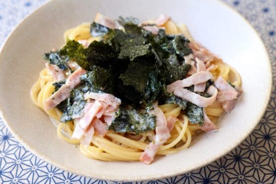 海苔クリームパスタ｜海苔の香りを大切にした、シンプルで食べやすい一皿