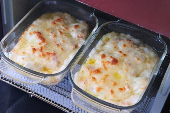 焼き上がった里芋グラタン