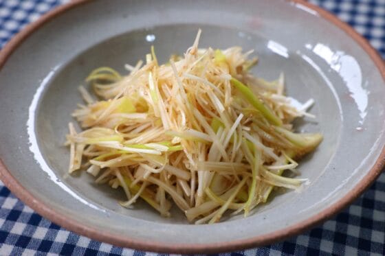 ネギサラダのレシピ｜長ネギ（白ネギ）で作る基本のネギサラダ
