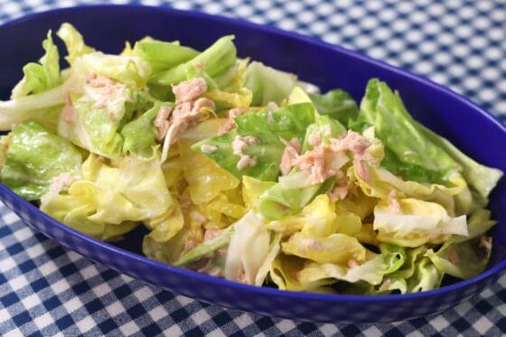 手軽で美味しい！春キャベツのツナマヨサラダ
