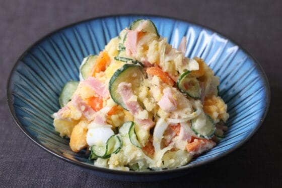 新じゃがのポテトサラダ｜皮ごと美味しい！失敗しない王道の作り方