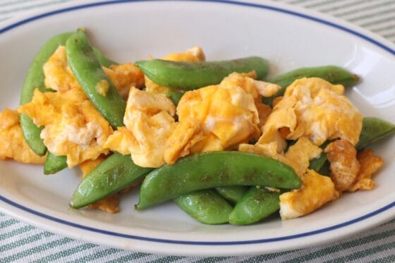 ふんわり×シャキッと！スナップエンドウ卵炒め