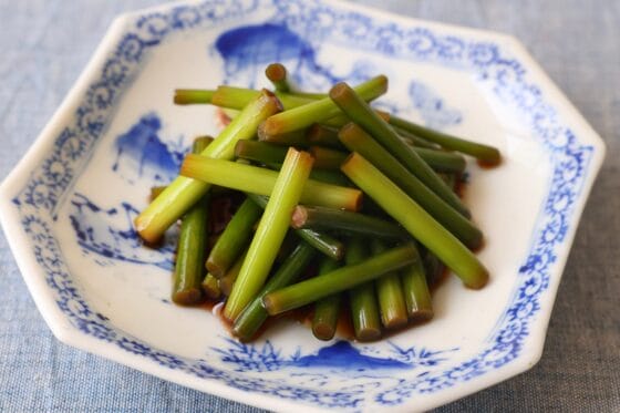 にんにくの芽の醤油漬けレシピ。甘辛味が染みる簡単作り置き